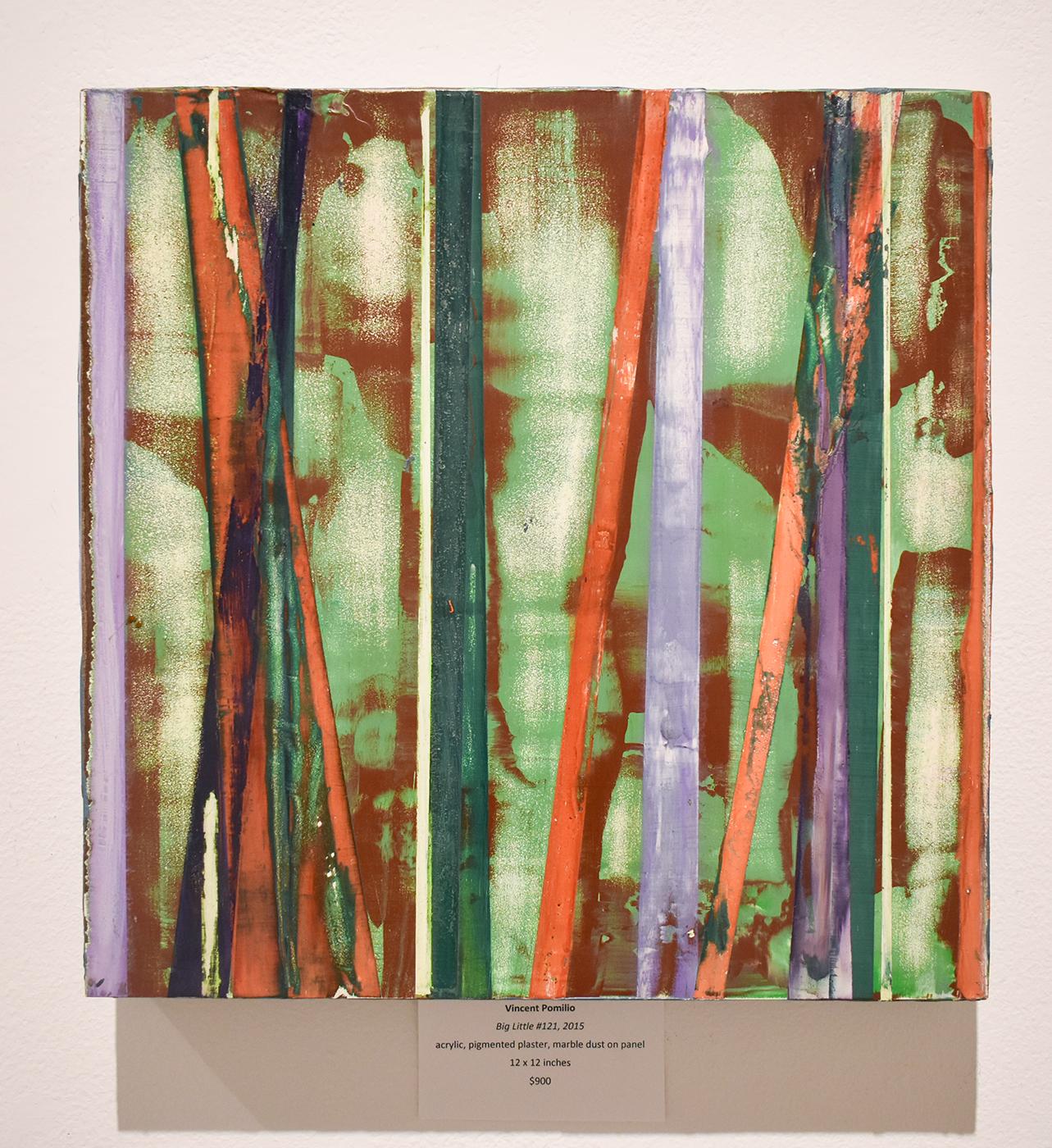 Big Little 121 (Mehrfarbiges, mehrlagiges, abstraktes, geometrisches Gemälde in Mischtechnik) (Abstrakt), Mixed Media Art, von Vincent Pomilio