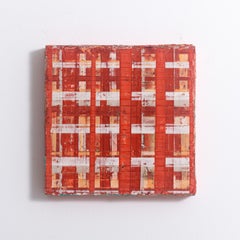 Big Little #144 (Abstracción geométrica con diseño contemporáneo de cuadros rayados)