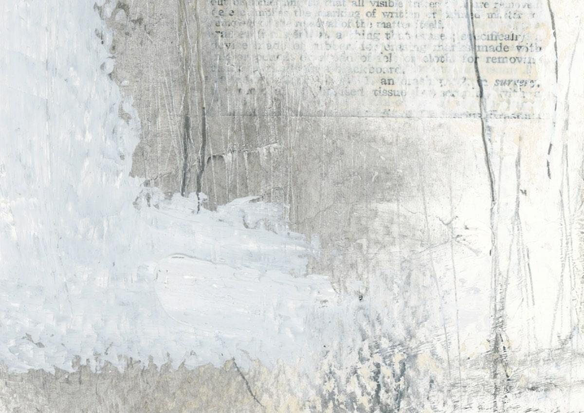Power Are My Words #3 Zeitgenössische Original-Mischtechnik-Gemälde auf Papier (Abstrakt), Art, von Vincent Salvati