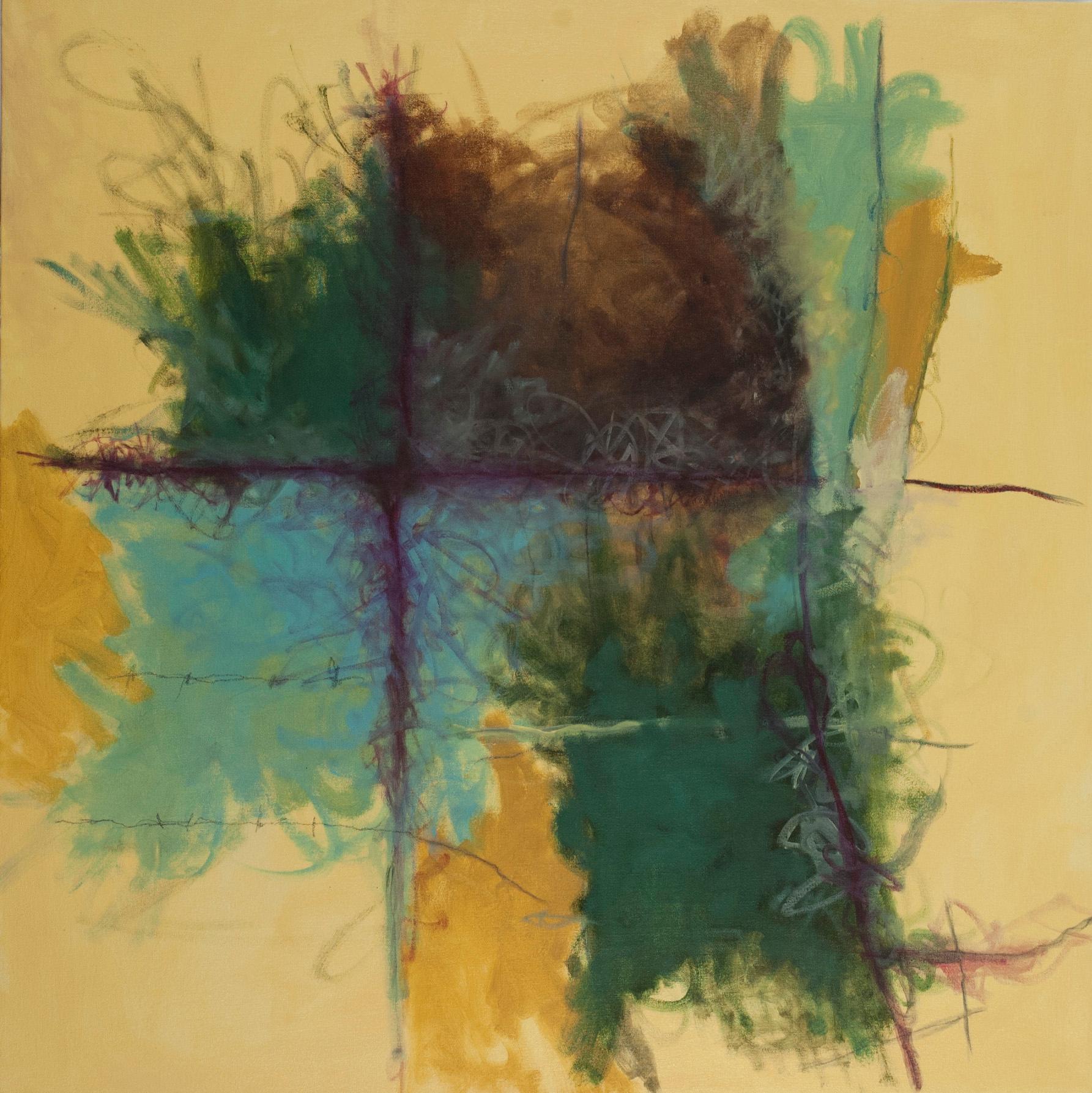 Vincent Salvati Abstract Painting - Grid Painting #14