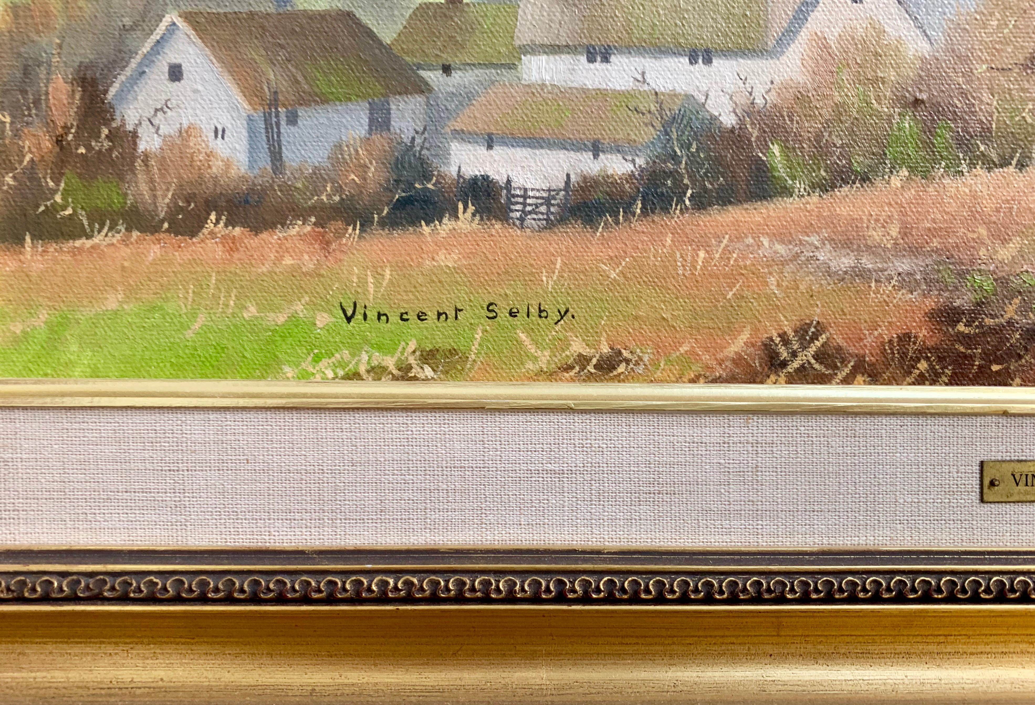 Traditional English Countryside Original Oil Painting British Landscape Artist For Sale 2