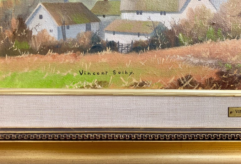 Traditional English Countryside Original Oil Painting British Landscape Artist For Sale 5