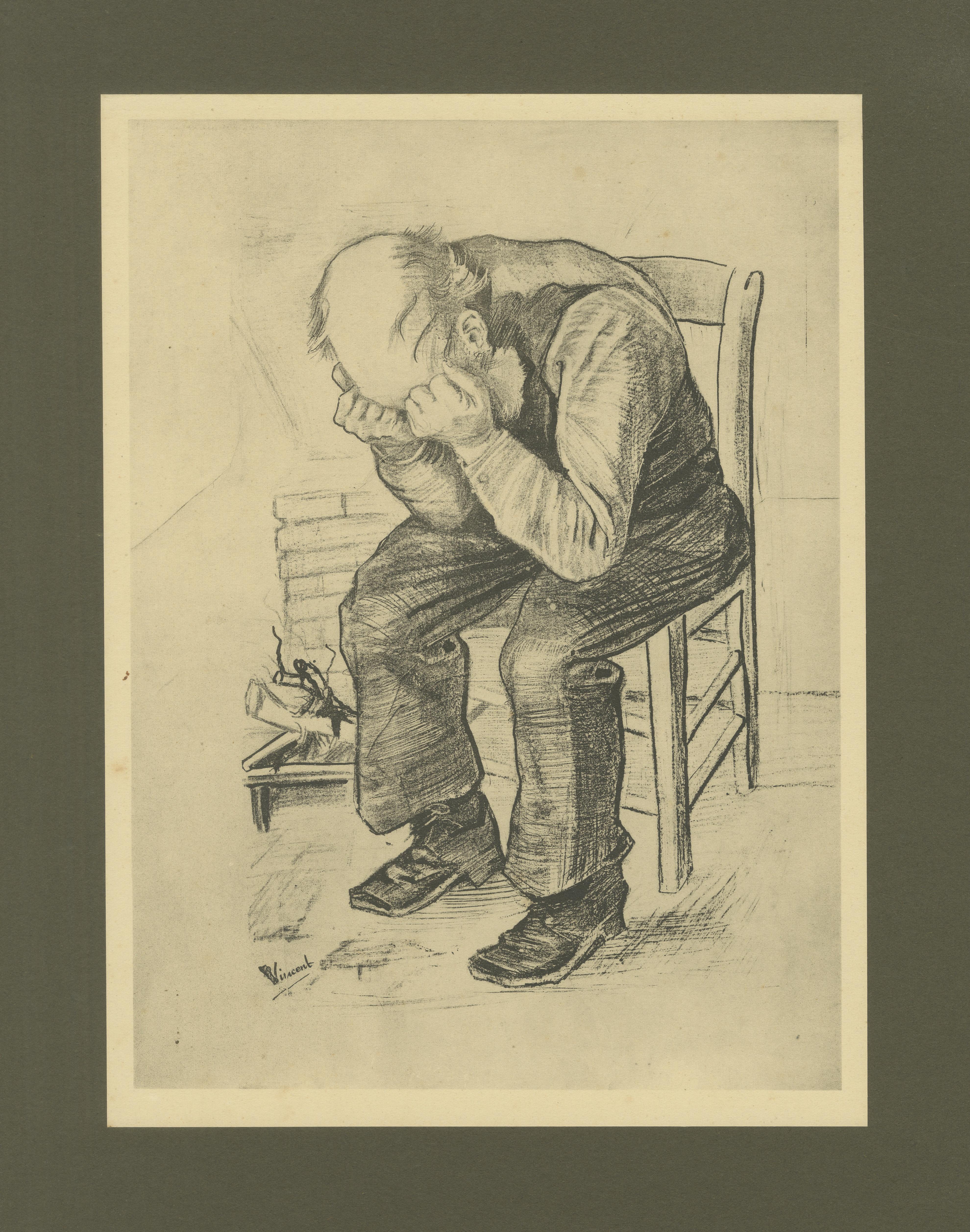 Questa stampa è una riproduzione del disegno di Vincent van Gogh 