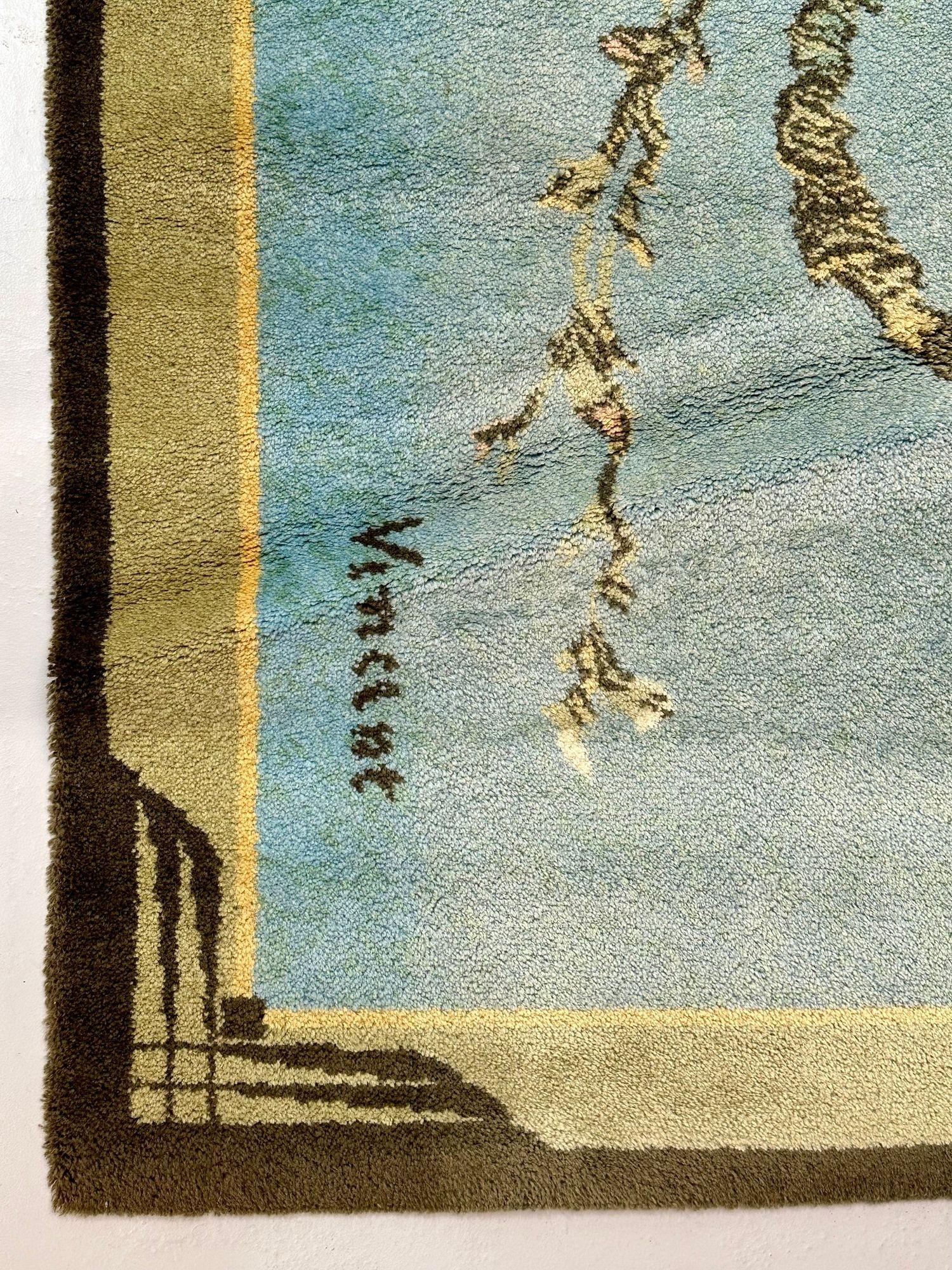 Vincent van Gogh, EGE Art Line, Alfombra moderna, Alfombra de cerezos en flor, Firmada en venta 9