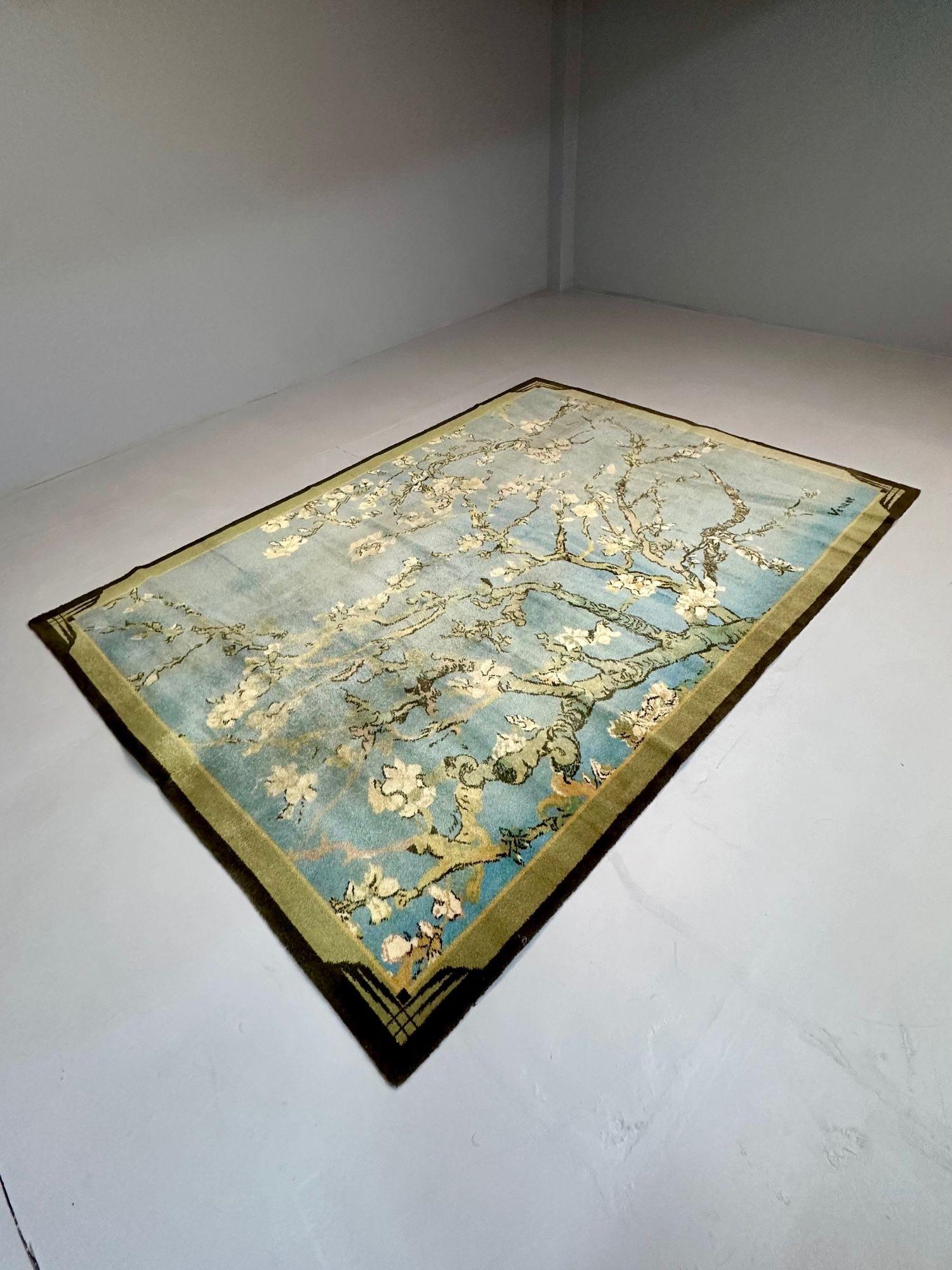 Vincent van Gogh, EGE Art Line, Alfombra moderna, Alfombra de cerezos en flor, Firmada Danés en venta