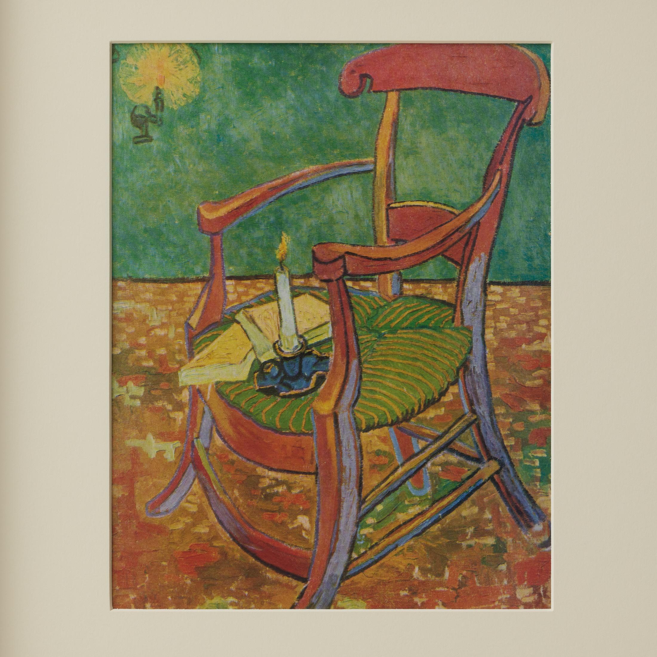 Mid-Century Modern Vincent van Gogh Framed Color Cliché, Editions du Chêne, 1947 For Sale