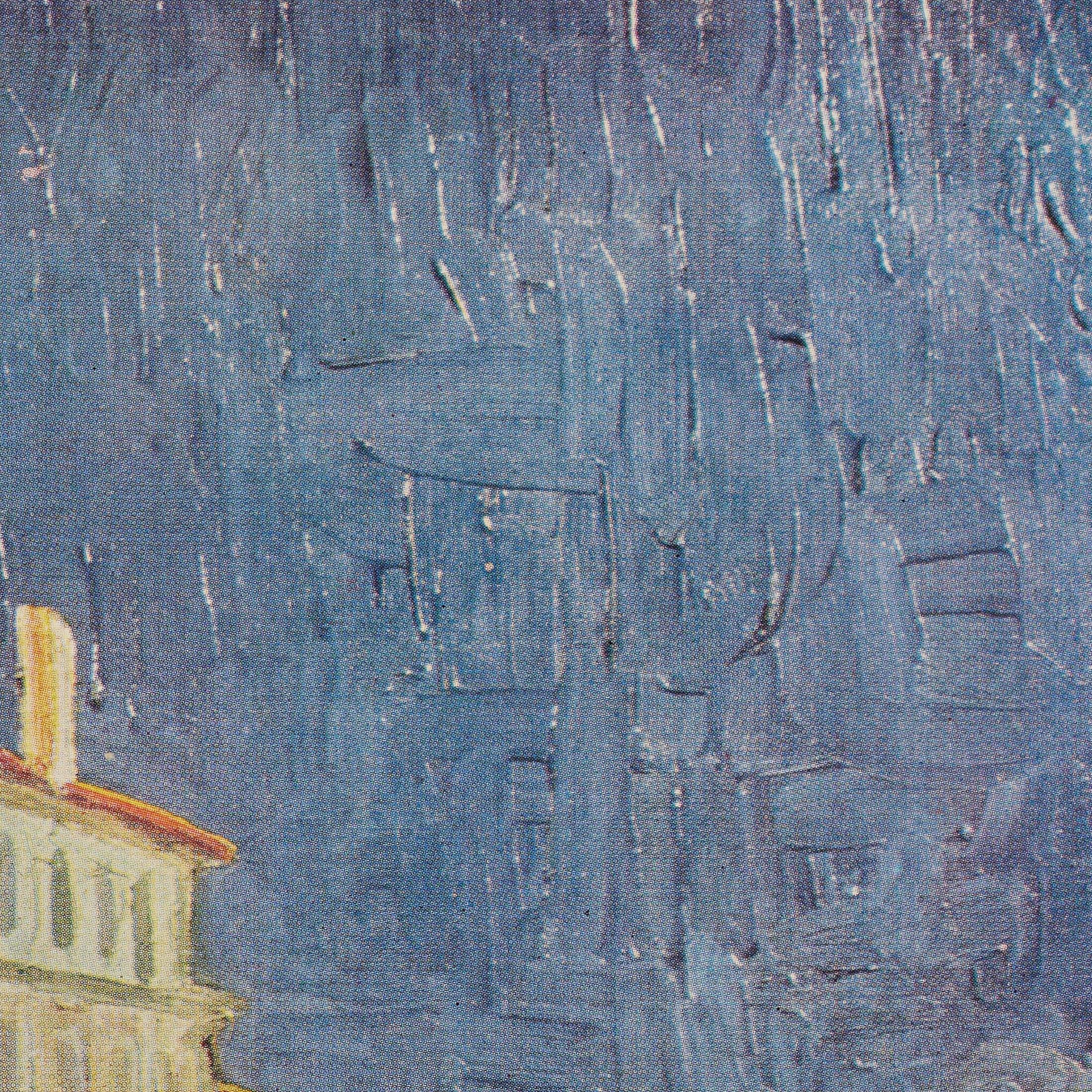 French Vincent van Gogh Framed Color Cliché, Editions du Chêne, 1947 For Sale
