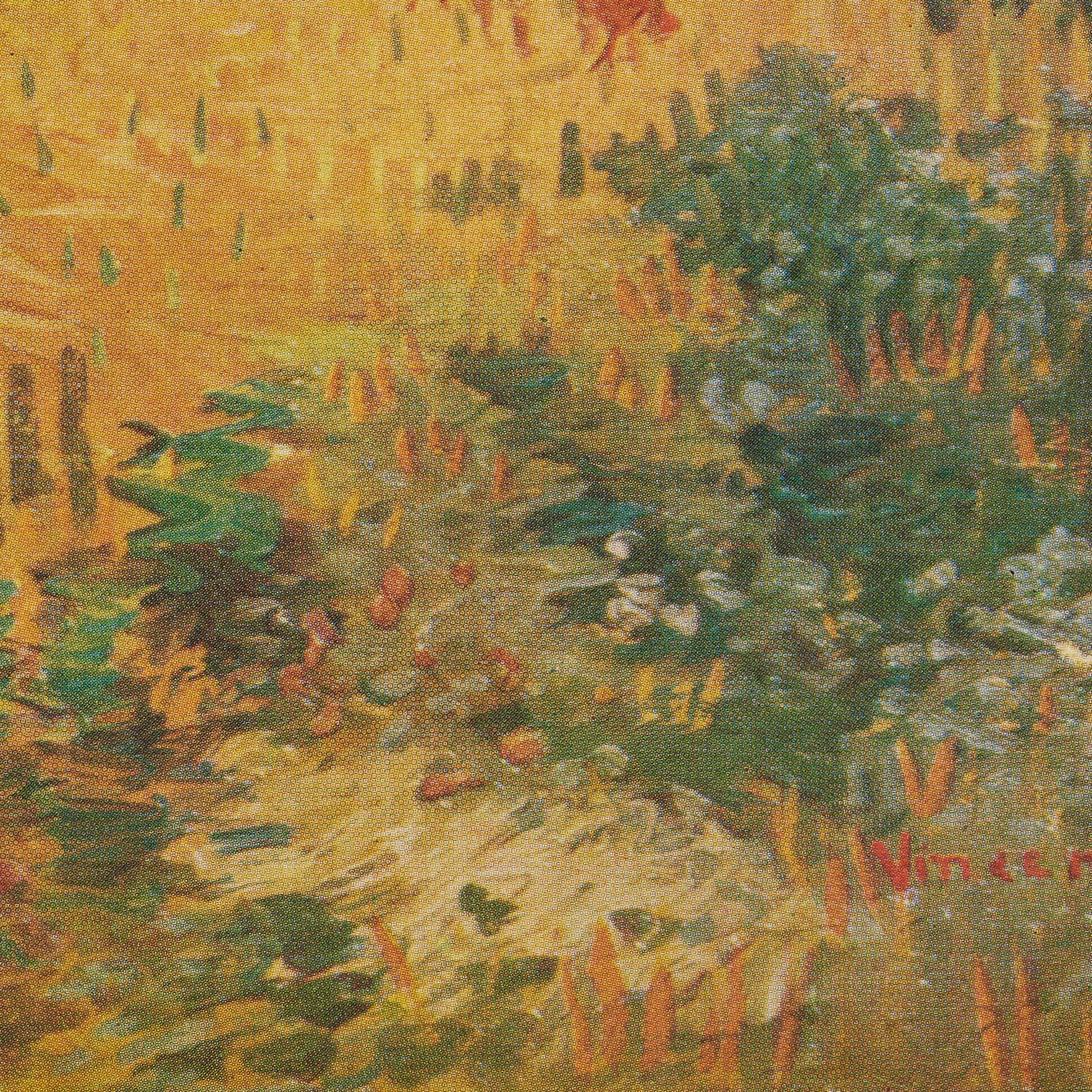 French Vincent van Gogh Framed Color Cliché, Editions du Chêne, 1947 For Sale