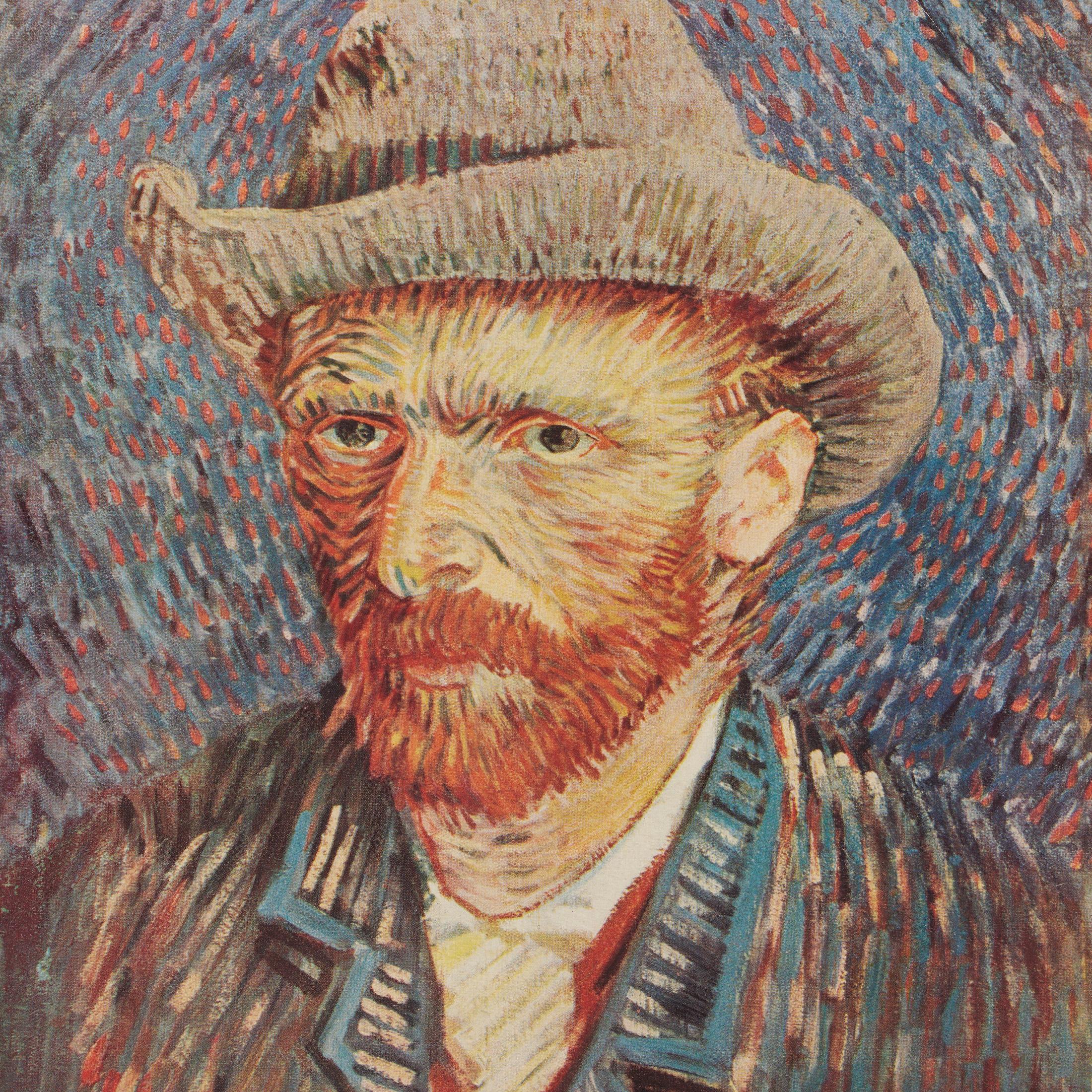 Paper Vincent van Gogh Framed Color Cliché, Editions du Chêne, 1947 For Sale