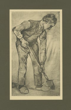 Vincent van Gogh – Man with a Spade – 1928 Portfolio Print from Dutch Period