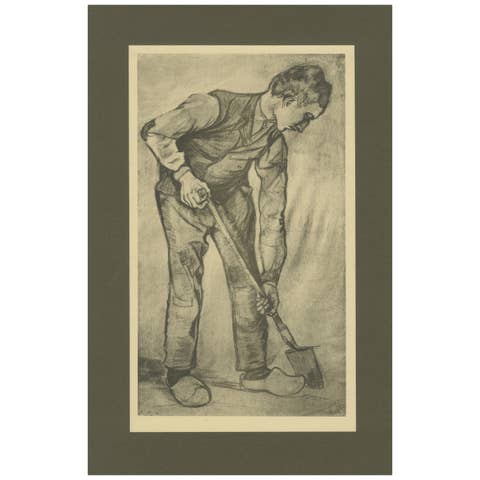 Vincent van Gogh – Man with a Spade – 1928 Portfolio Print from Dutch Period