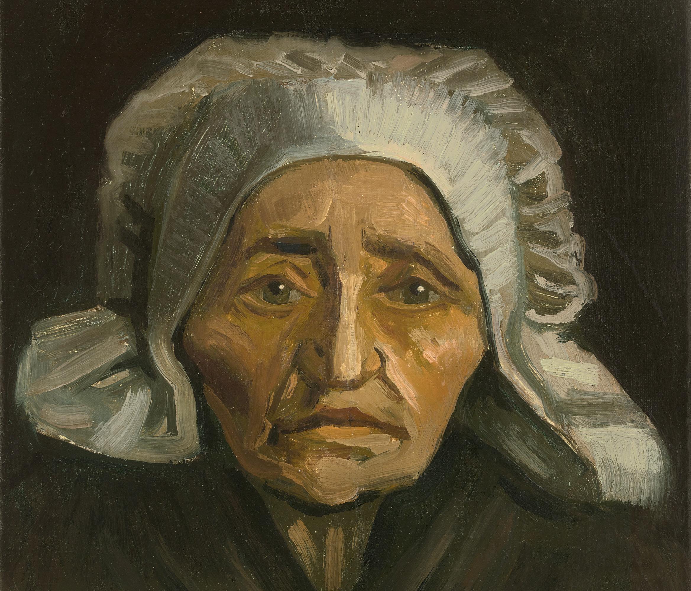 Tête de paysanne à la coiffe blanche by Vincent van Gogh 2