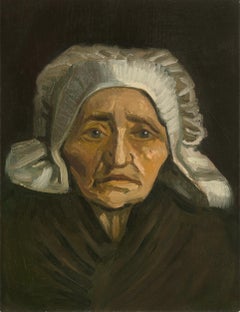 Antique Tête de paysanne à la coiffe blanche by Vincent van Gogh