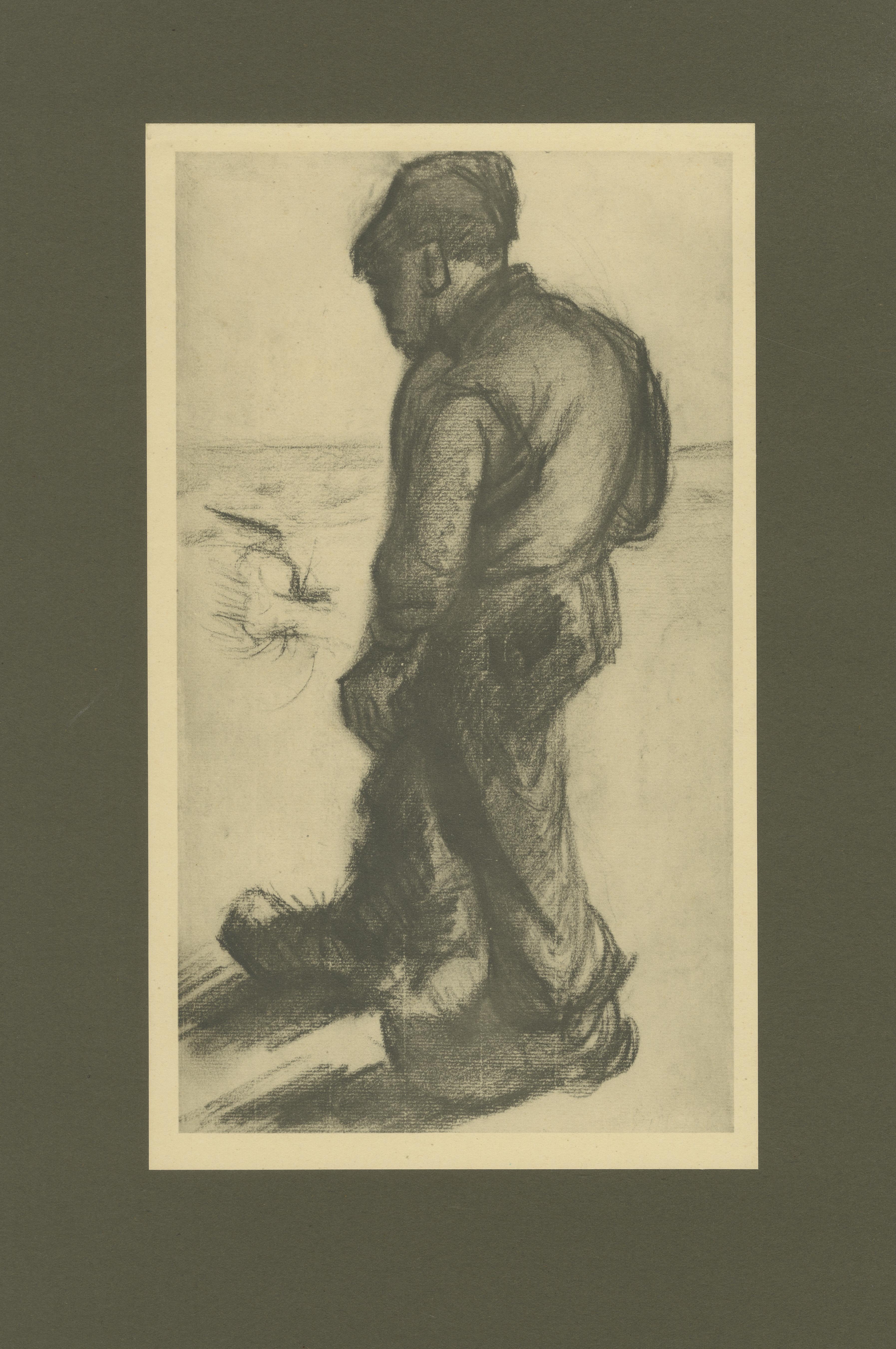 Titel: Vincent van Gogh - Bauer mit Sack - 1928 Portfoliodruck  

Beschreibung:  
Dieser Druck aus dem Jahr 1928 ist eine Reproduktion von 