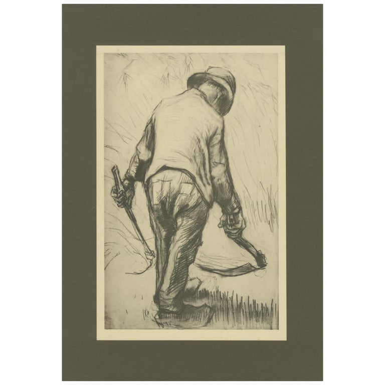 Vincent van Gogh Contadino con falce Stampa di portafoglio del