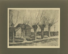 Vincent van Gogh – Pollard Willows – 1928 Portfolio Print from Dutch Period