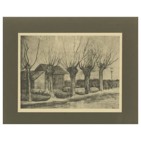 Vincent van Gogh – Pollard Willows – 1928 Portfolio Print from Dutch Period