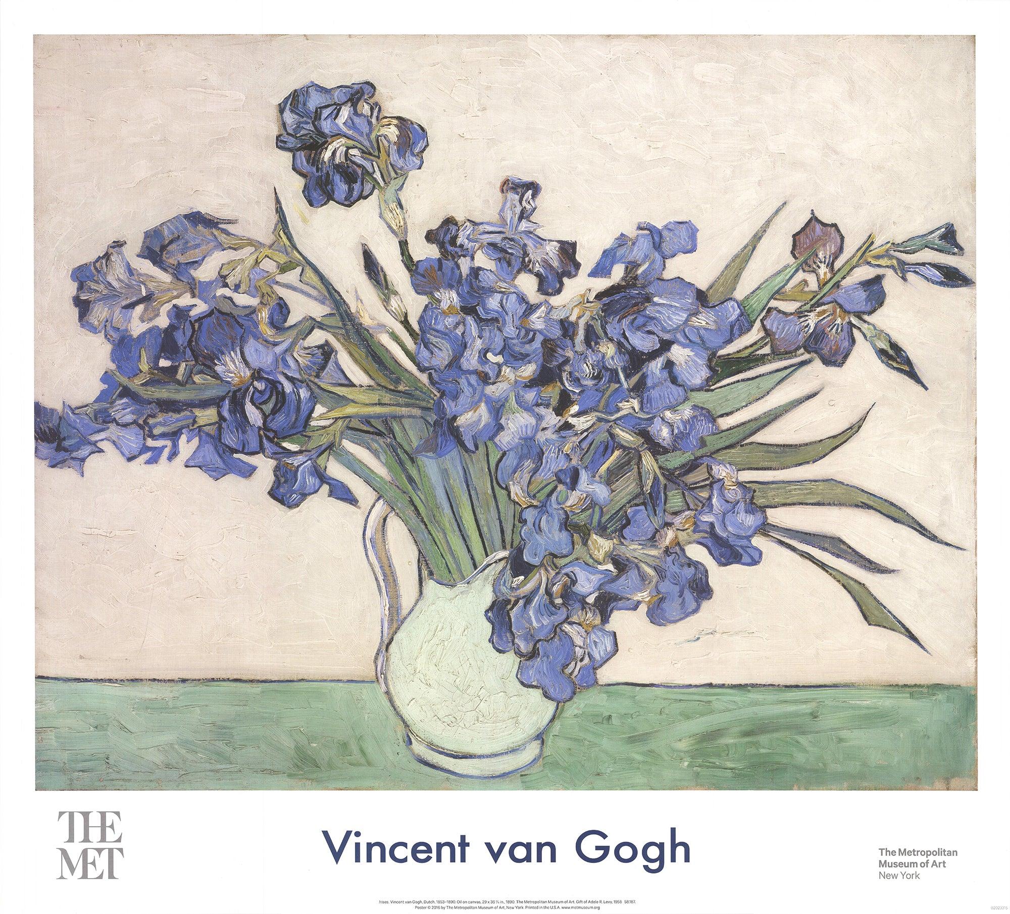 VINCENT VAN GOGH Irises dans un vase, 2016