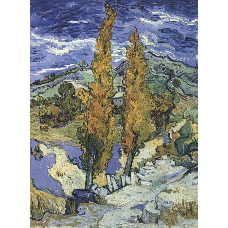 Vincent van Gogh 'Poplars on a Hill' Vintage For Sale 1
