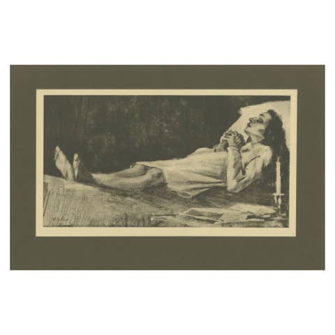 Vincent van Gogh – Sien on Her Deathbed – 1928 Portfolio Print