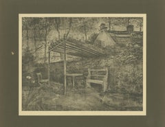 Vincent van Gogh – Terrace of a Café with a Pergola – 1928 Portfolio Print