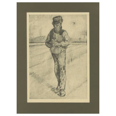 Vincent van Gogh – The Sower with a Bag – 1928 Portfolio Print from Dutch Period
