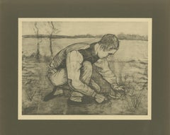 Vincent van Gogh – Young Peasant Cutting Grass – 1928 Portfolio Print