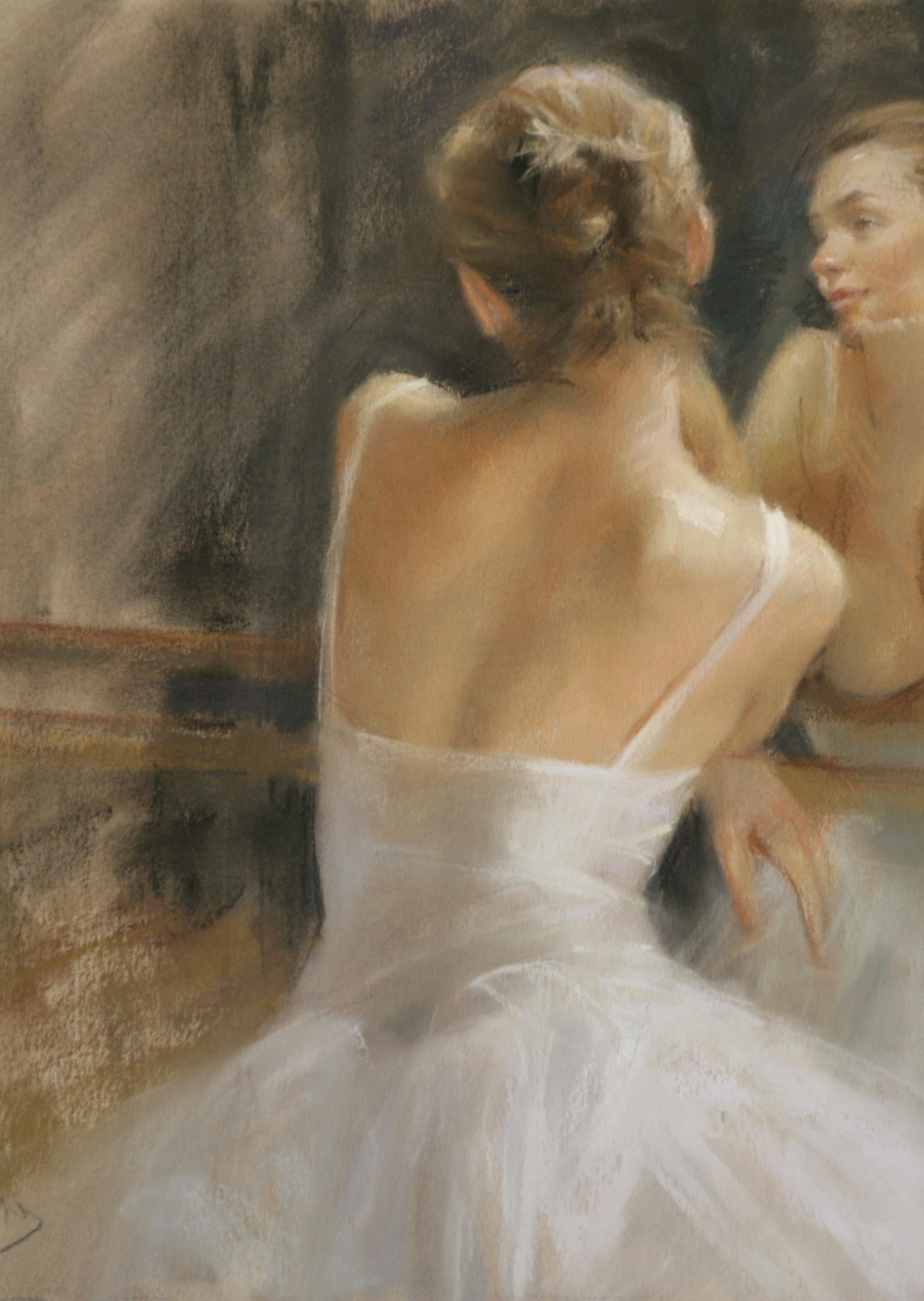 RÉFLEXION  MOMENTS .   Vicente Romero Redon , artiste contemporain espagnol - Painting de Vincente Romero Redondo