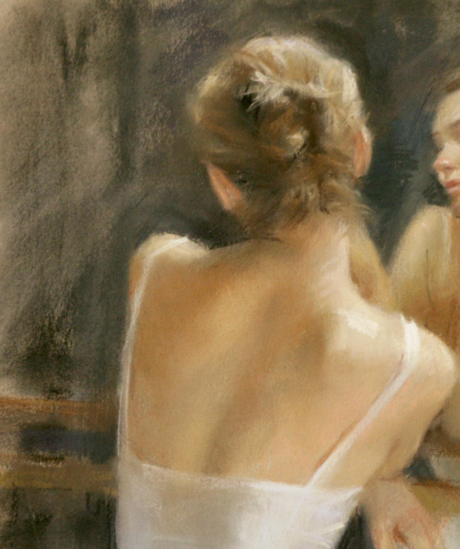 RÉFLEXION  MOMENTS .   Vicente Romero Redon , artiste contemporain espagnol - Réalisme Painting par Vincente Romero Redondo