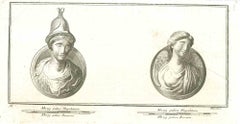 Antikes römisches Relief - Original-Radierung von Vincenzo Aloja  - 18. Jahrhundert