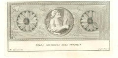 Antike römische Statuen - Original-Radierung von Vincenzo Campana - 18. Jahrhundert