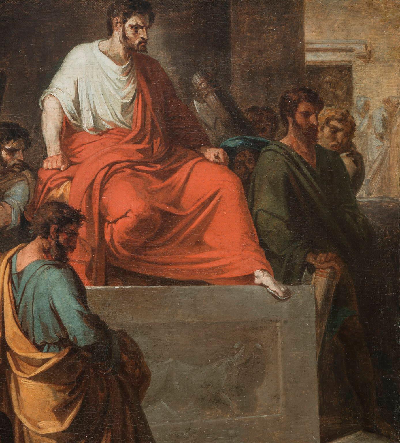 Dipinto neoclassico figurativo storico italiano del XIX secolo - Painting Altro stile artistico di Vincenzo Camuccini