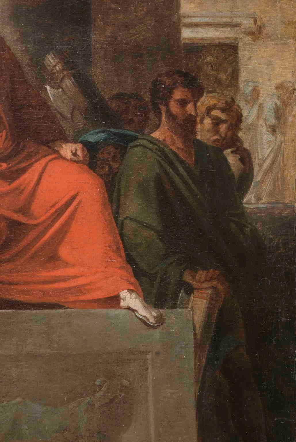 Dipinto neoclassico figurativo storico italiano del XIX secolo in vendita 1