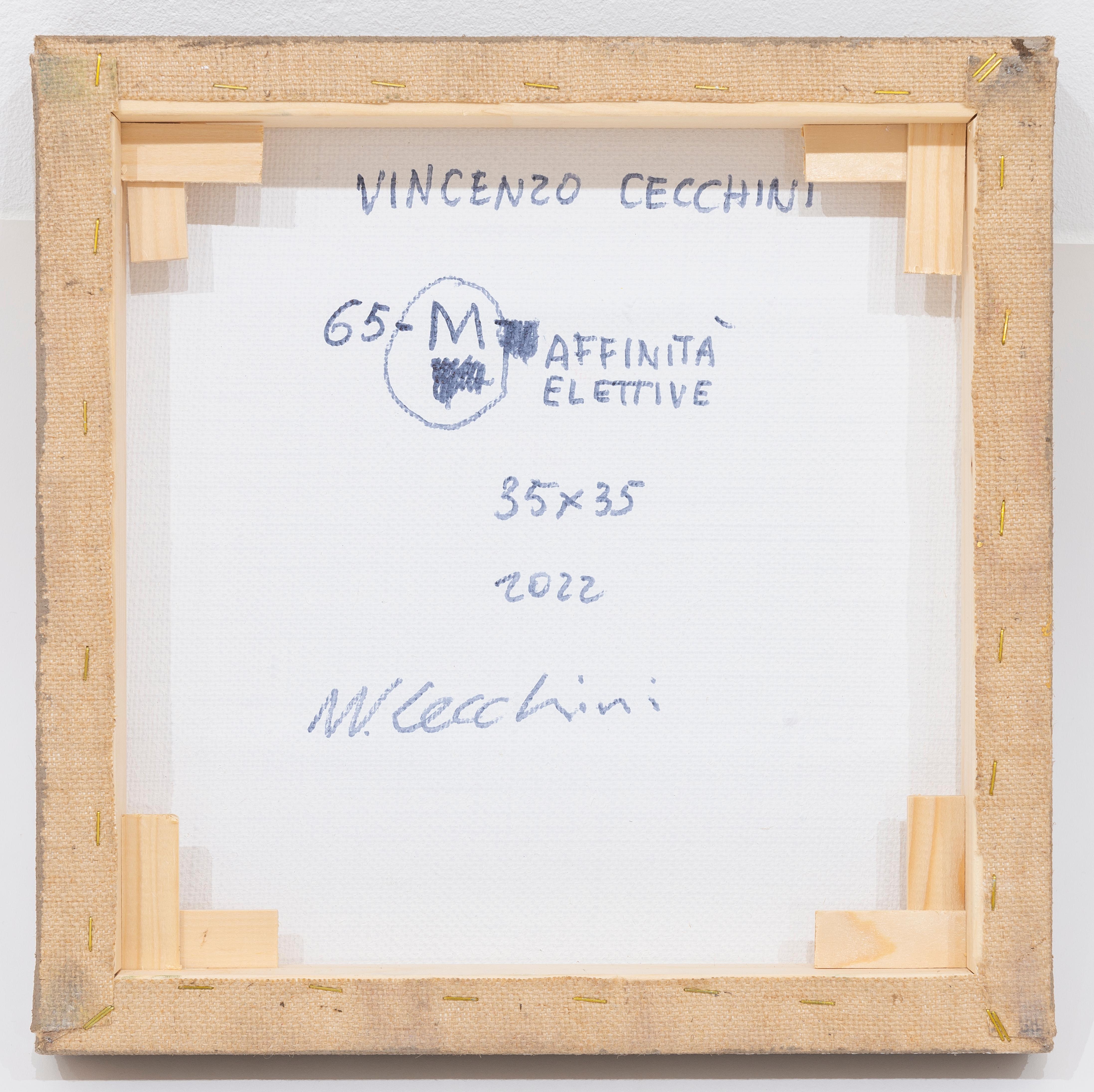 Affinità Elettive, 2022, Tecnica Mista, Pittura Analitica - Abstract Painting by Vincenzo Cecchini