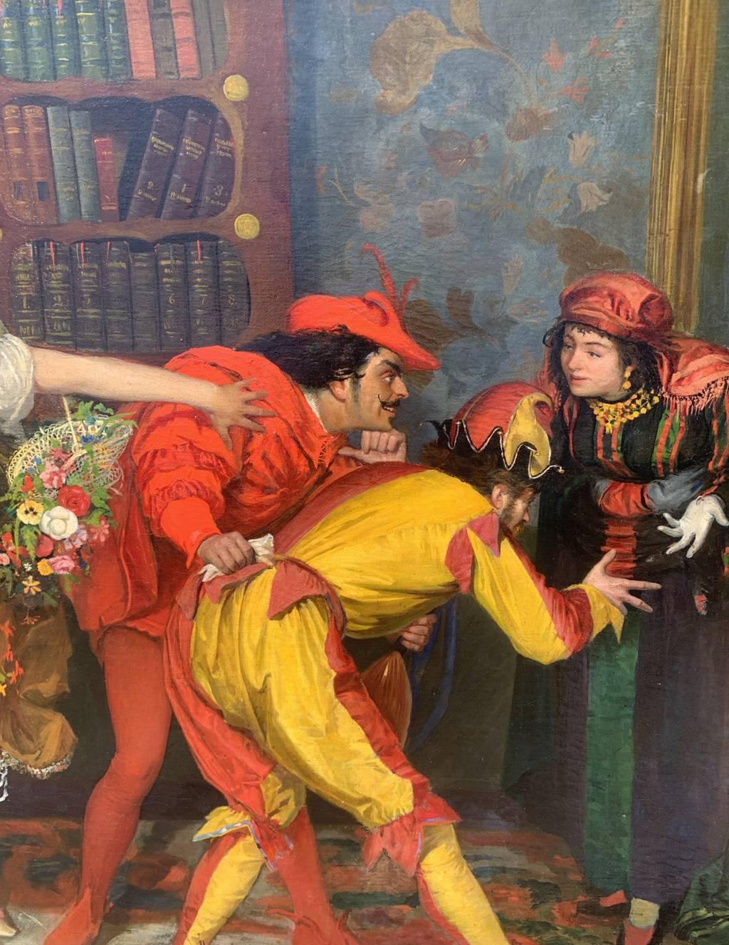 Vincenzo Colleoni (Maestro veneziano) - Pittura del XIX secolo - Maschere interne in vendita 10