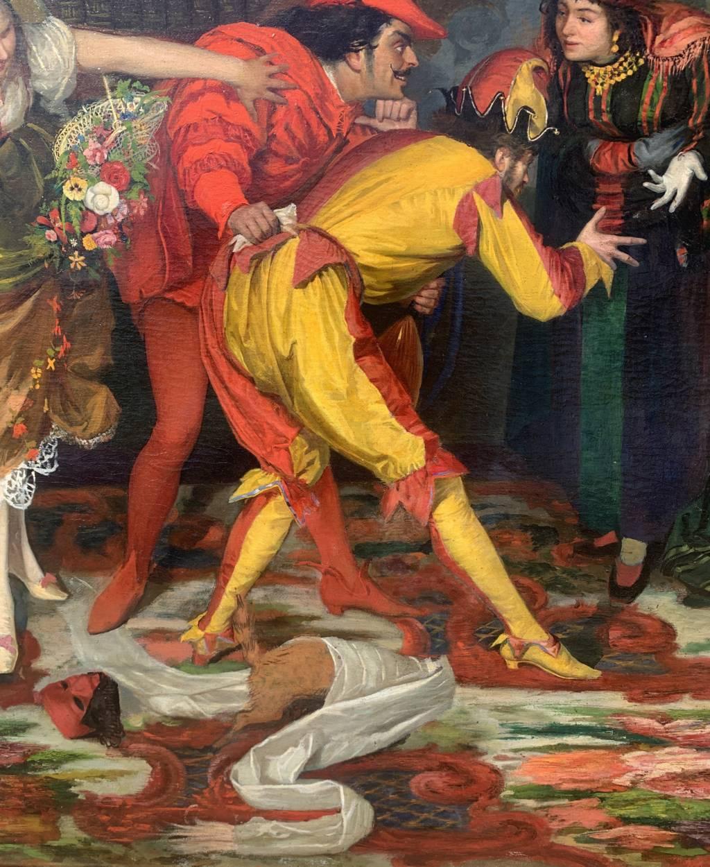 Vincenzo Colleoni (Maestro veneziano) - Pittura del XIX secolo - Maschere interne in vendita 11