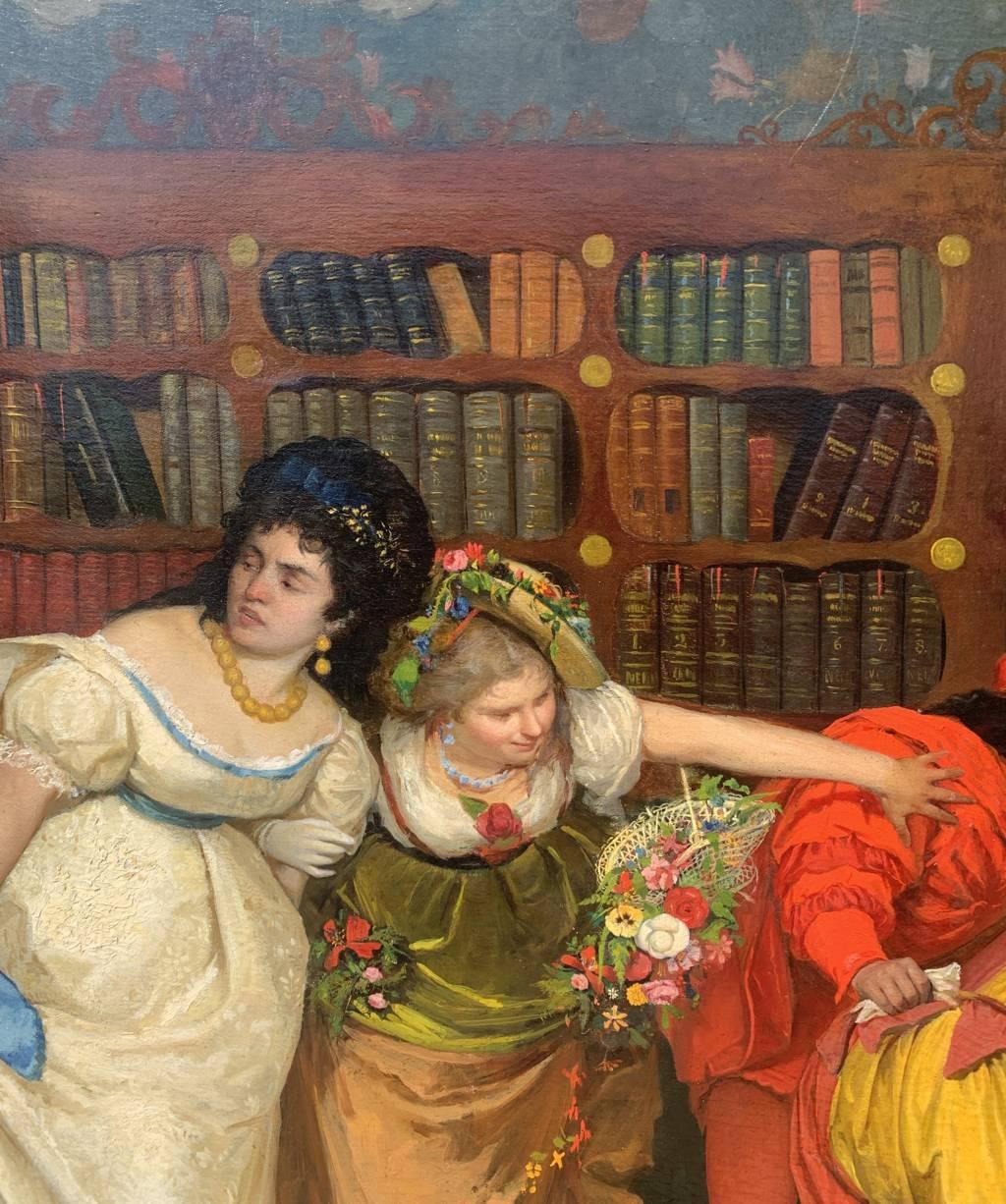 Vincenzo Colleoni (Maestro veneziano) - Pittura del XIX secolo - Maschere interne in vendita 12
