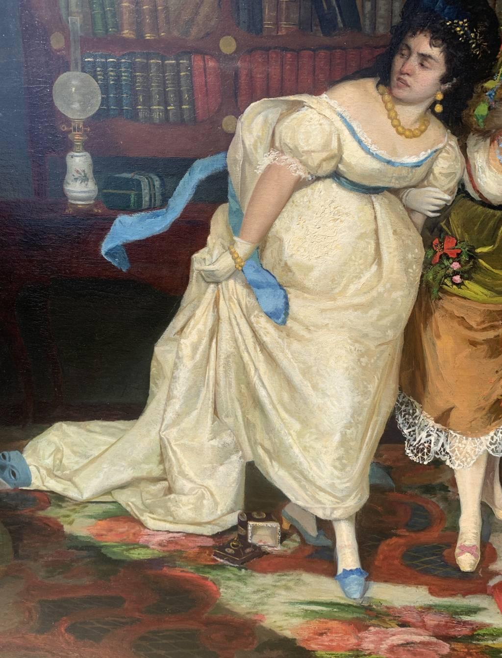Vincenzo Colleoni (Maestro veneziano) - Pittura del XIX secolo - Maschere interne in vendita 13