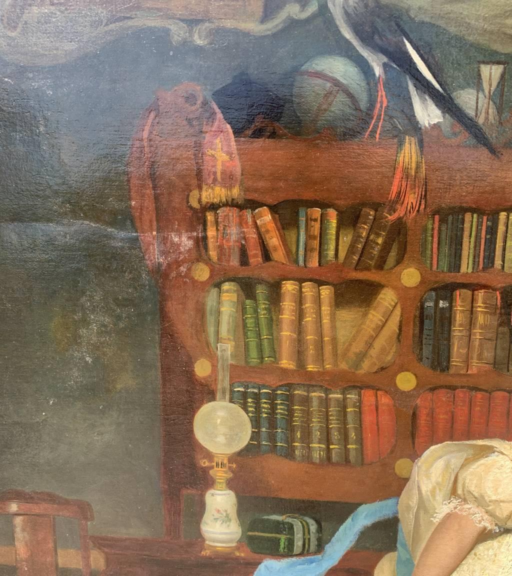 Vincenzo Colleoni (Maestro veneziano) - Pittura del XIX secolo - Maschere interne in vendita 14