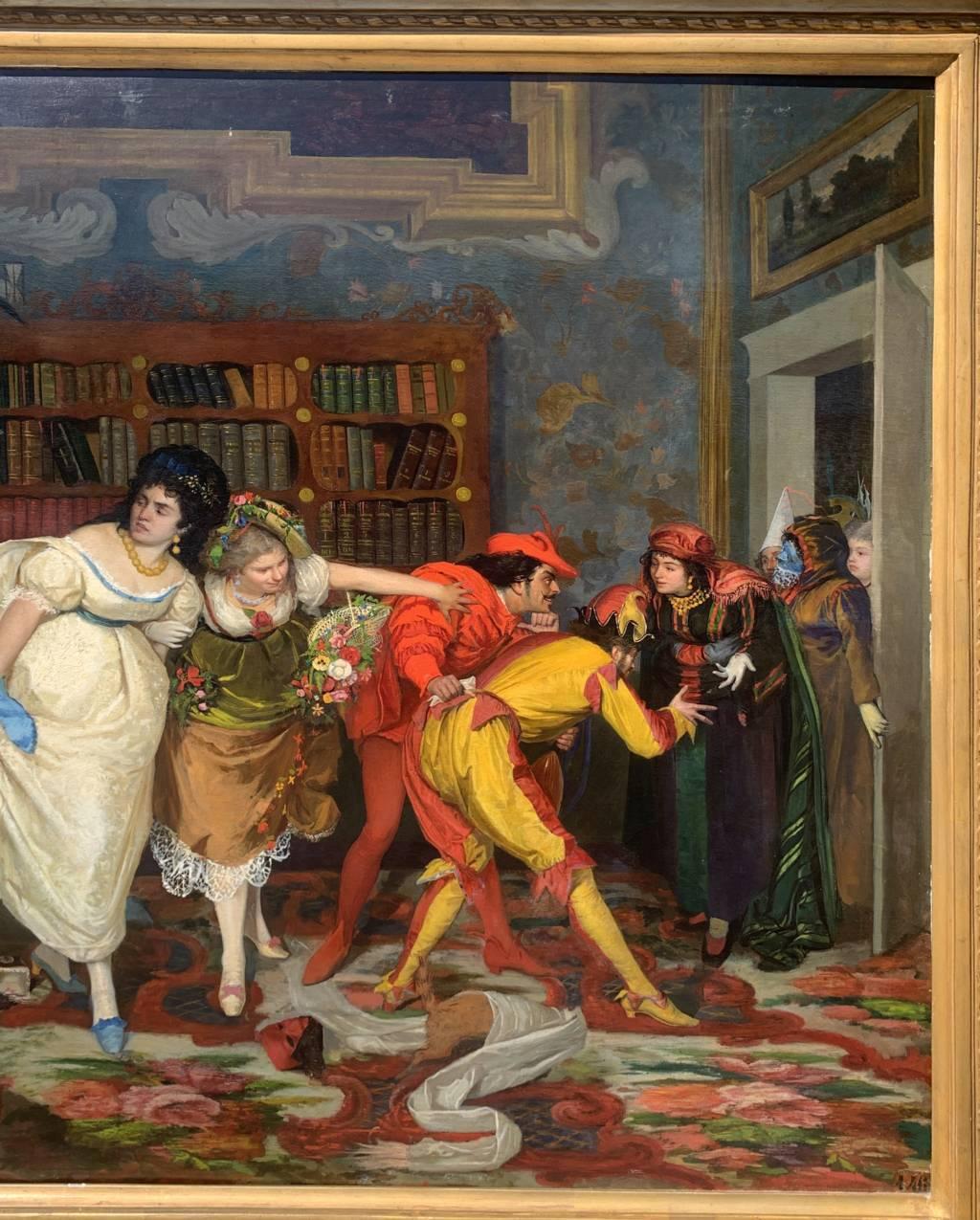 Vincenzo Colleoni (Maestro veneziano) - Pittura del XIX secolo - Maschere interne in vendita 4