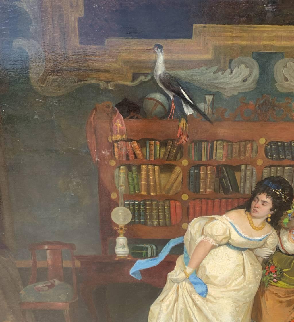 Vincenzo Colleoni (Maestro veneziano) - Pittura del XIX secolo - Maschere interne in vendita 7