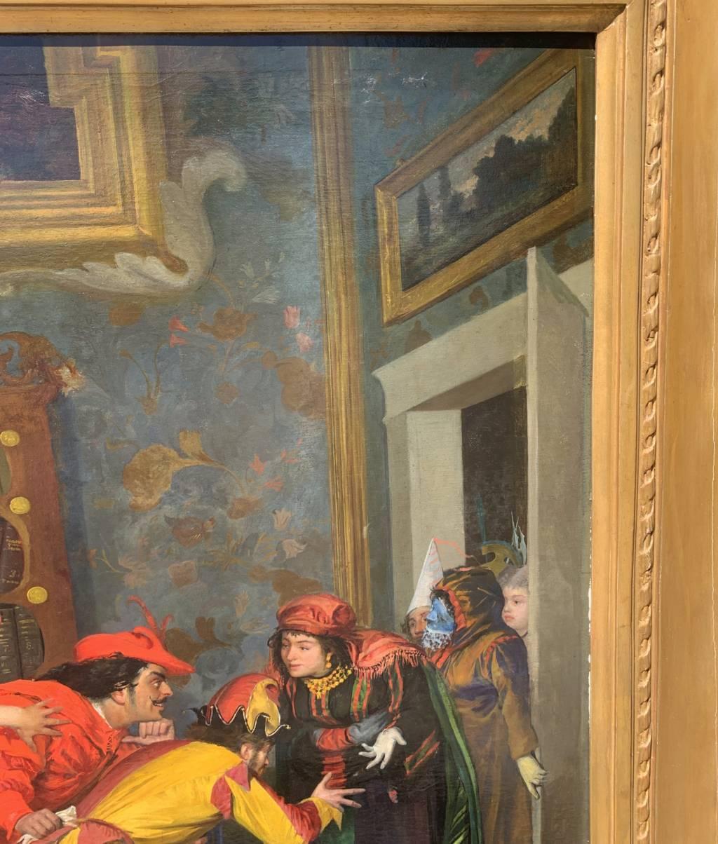 Vincenzo Colleoni (Maestro veneziano) - Pittura del XIX secolo - Maschere interne in vendita 8