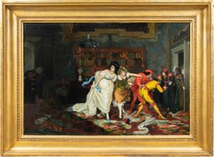 Vincenzo Colleoni (Masterly vénitien) - Peinture du XIXe siècle - Masques d'intérieur