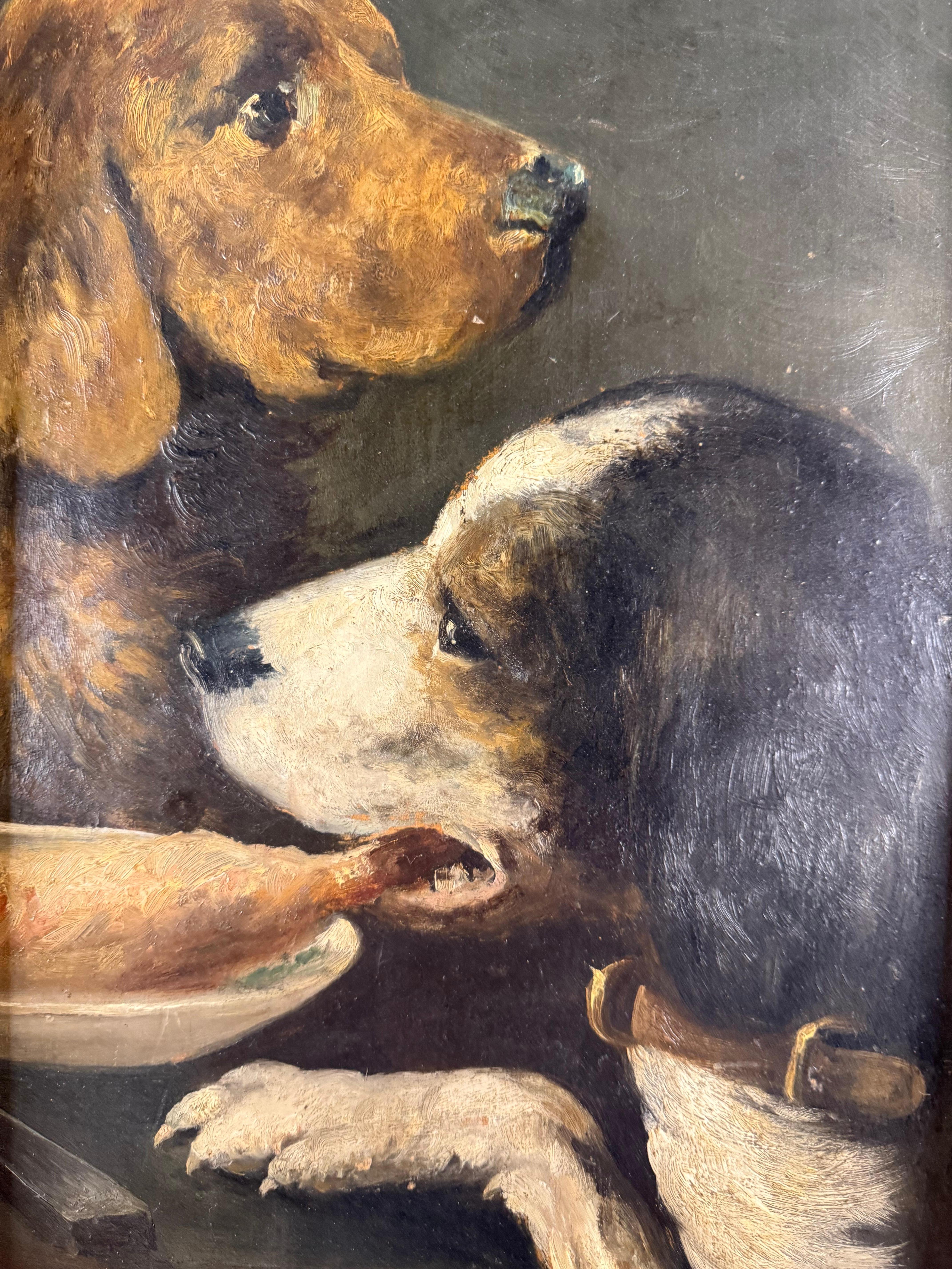 Signed low left V. Conforti. Oil on wood panel. Excellent condition.