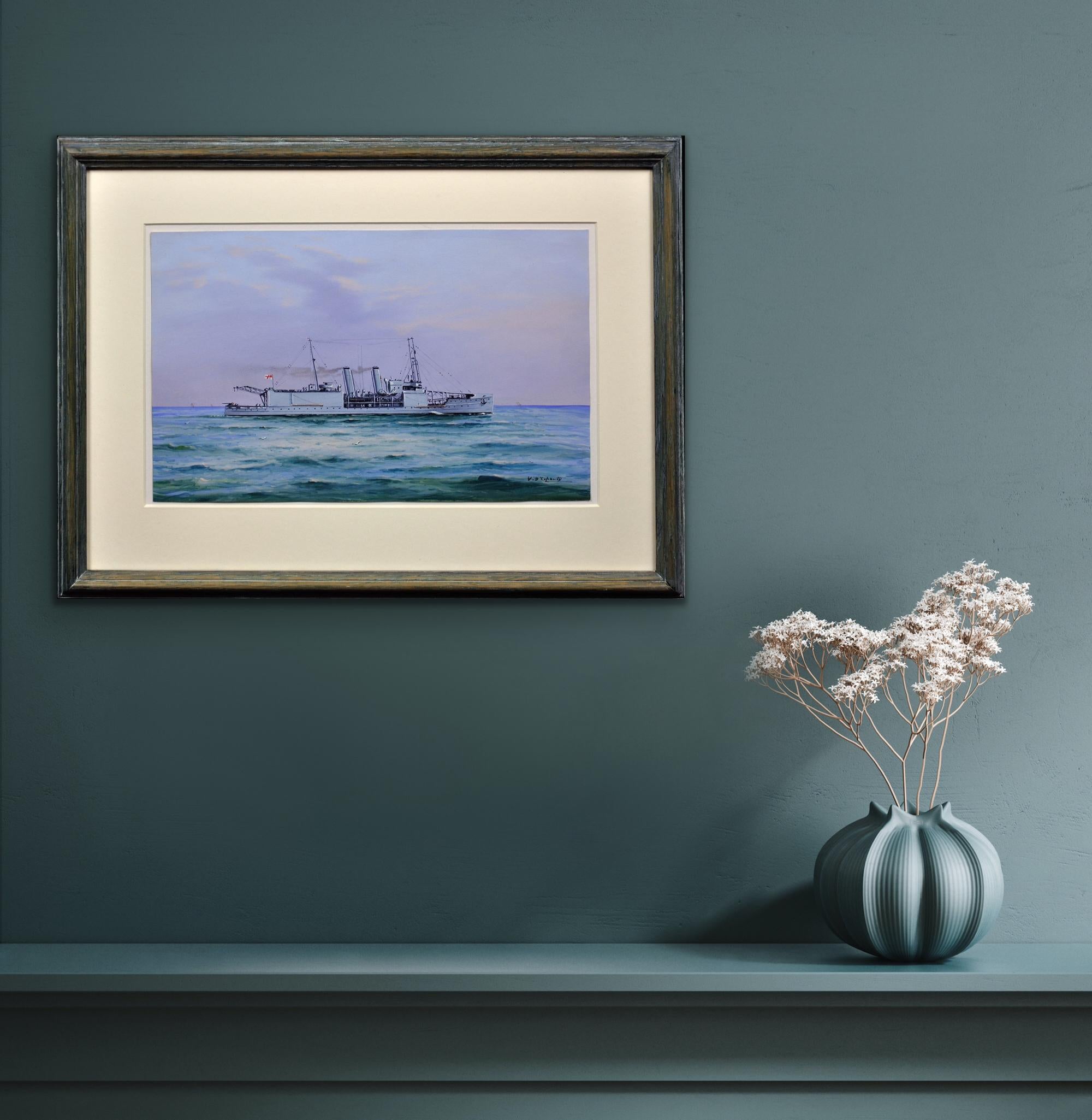 HMS Nairana Royal Navy Seaplane Carrier Fleet Air Arm Tasmania & Melbourne Ferry For Sale 6