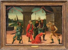 Vincenzo Frediani (Lucca master) - 15th century Tuscan predella Beheading