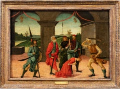 Vincenzo Frediani (Lucca master) - 15th century Tuscan predella Beheading