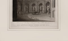 Magnificent large plate illustrating the Vatican Museum