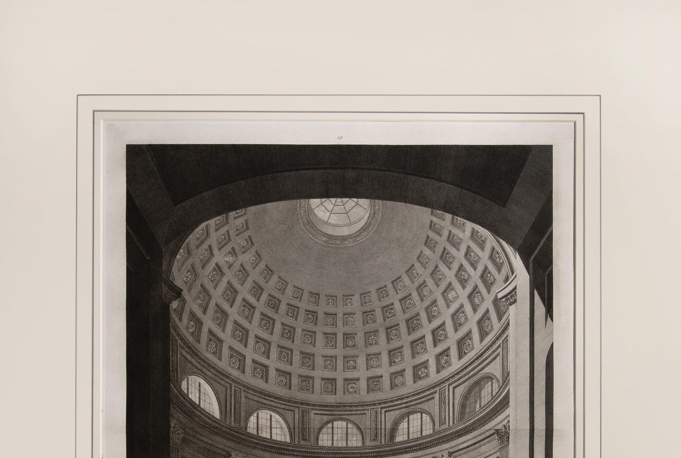 Magnificent large plate illustrating the Vatican Museum  - Print by FEOLI, Vincenzo.