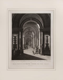 Prchtiger groer Teller, der das Vatikanische Museum illustriert